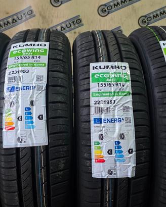 4 pneumatici nuovi 155 65 14 kumho citroen c1
