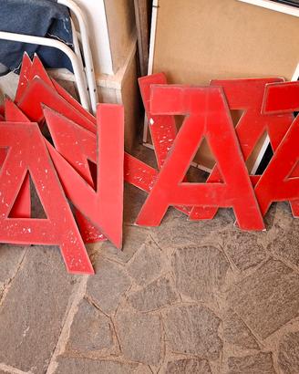 lettere vintage in mwtalloalte70cm