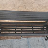 panchina legno marrone