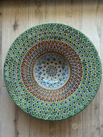 Piatto decorativo ceramica Deruta - dipinto a mano