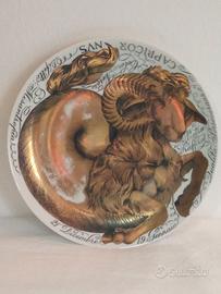 Piero Fornasetti-Piatto porcellana Serie Zodiaco