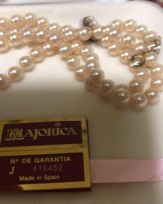 collana perle di Maiorca+ scatola+ certificato