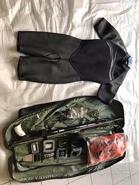 Kit Pesca Sub Omer Cayman + Muta + Piombi + Boa