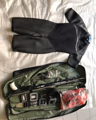 Kit Pesca Sub Omer Cayman + Muta + Piombi + Boa