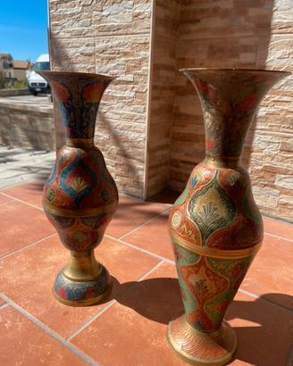 Vadi in rame vintage africani decorati