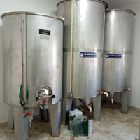 3 Cisterne 15 ht-20 ht in acciaio inox certificato