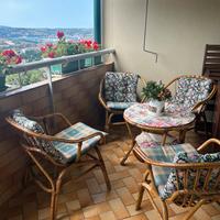 Set da giardino in vimini