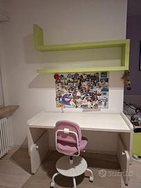 Scrivania per cameretta bambini altezza regolabile