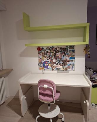 Scrivania per cameretta bambini altezza regolabile