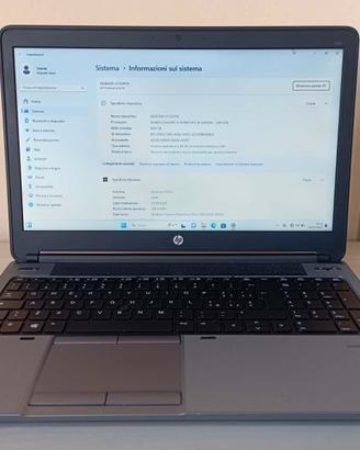NoteBook HP 650 G1 i5-8/120GBssd ricondizionato