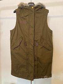 Parka gilet verde militare tg. XS