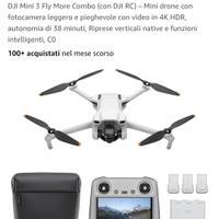 dji mini 3 fly more combo con dji RC 