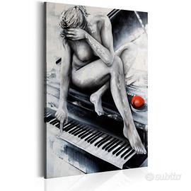 Quadro Una Donna Nuda Sul Pianoforte ARREDALACASA