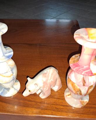 Vasi in marmo altezza cm 15