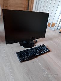 Schermo Lenovo 27 pollici tastiera e mouse