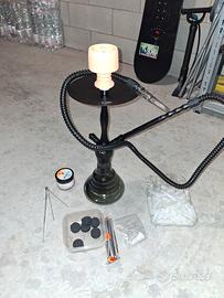 Narghilè in vetro nuovo 