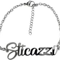 Bracciale "sticazzi" donna in acciaio inox