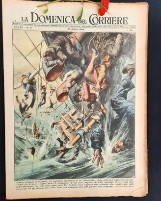 La Domenica del Corriere 10 ottobre 1954  Motore
