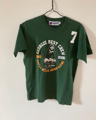 T-shirt Vintage George Best: Il Mito del Calcio 🔝