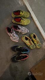 Scarpe correre mizuno sauconi n.43 usate. 4 paia