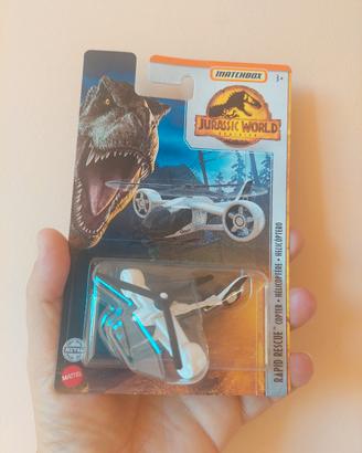 Jurassic World Matchbox elicottero