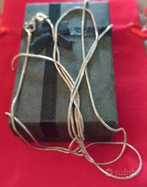 Coppia catenine Unisex cm50 cad.puro Argento925 