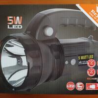 Torcia led rexer 5w ricaricabile