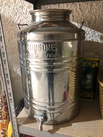 Fusto olio in acciaio inox 50 lt