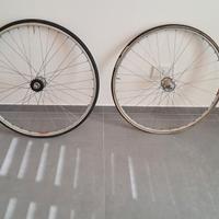 Coppia ruote bici pista vintage