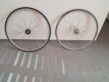 Coppia ruote bici pista vintage