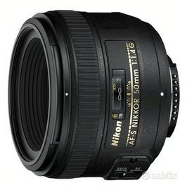 obiettivo fotografico Nikon 50mm f/1.4G