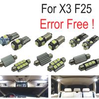 KIT 23 LAMPADE LED INTERNE BMW X3 F25 11-17