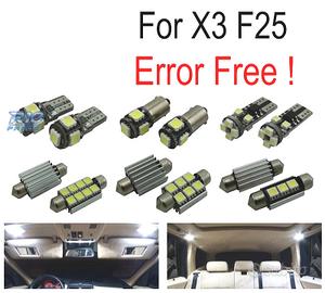 KIT 23 LAMPADE LED INTERNE BMW X3 F25 11-17