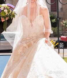 vestito sposa Pronovias champagne