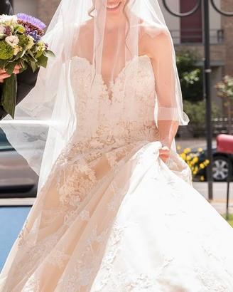 vestito sposa Pronovias champagne