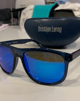Occhiali da Sole Cristian Leroy Unisex Blu