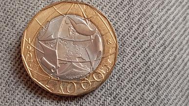 1000 lire 1997 confini errati Repubblica Italiana