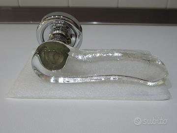 Maniglia in vetro di Murano per porta o finestra