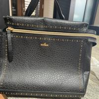 Borsa donna Hogan in pelle nera con tracolla