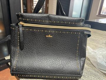 Borsa donna Hogan in pelle nera con tracolla