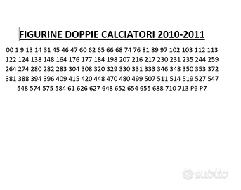 Figurine Calciatori Panini 2010/2011