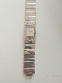 orologio Swatch cinghino acciaio e smalto