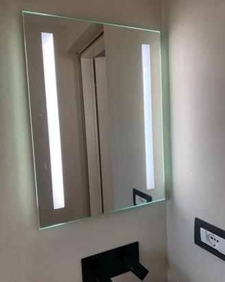 Specchio da bagno LED Meykoers 45x60 cm