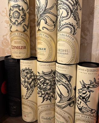 Collezione completa Game of Thrones Whisky