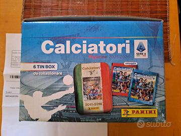 figurine calciatori panini in box metallici 