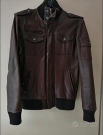 giubbino uomo in pelle di capra Jack & Jones