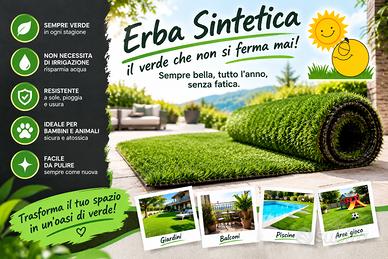 erba sintetica il verde che non si ferma mai