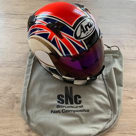 Casco moto Arai Quantum Flag UK + 3 visiere