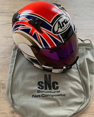Casco moto Arai Quantum Flag UK + 3 visiere