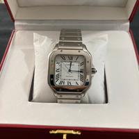 Cartier santos acciaio  automatico